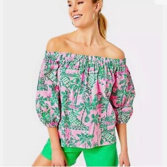 NTW Lilly Pulitzer Winifred top mandevilla baby size small - Picture 1 of 6